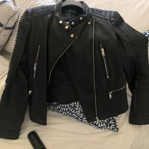 Zara faux leather jacket